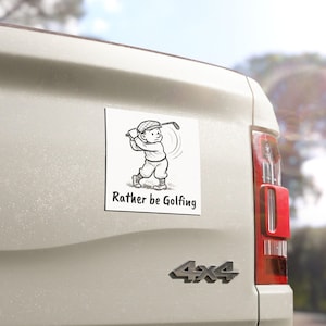 Golfing Car Magnet Gift, Funny Magnet, Golf Gift, Car Decor, Gift for Him, Sports Enthusiast