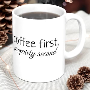 Jane Austen Coffee Mug: Pride and Prejudice Gift for Book Lovers