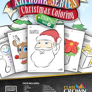 Christmas Coloring Pages Bundle (20 Christmas coloring pages)