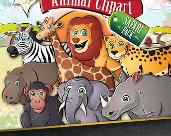 Safari Animal Clipart Bundle - Animals Clipart