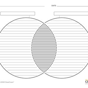 Venn Diagrams Printable Worksheets (Bundle Pack)