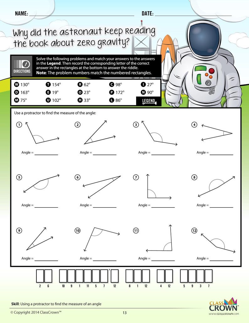 Algebra, Geometrie, Verhältnisse und Prozent Arbeitsblätter Bundle (4 Packungen) Bild 6