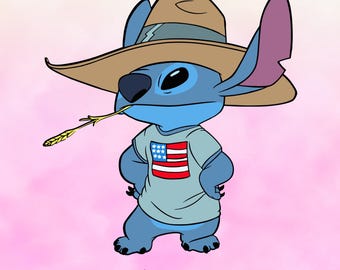 Stitch 4 de julio SVG Lilo y Stitch 4 de julio SVG 4 de julio Stitch SVG Stitch 4 de julio Svg Stitch Día de la Independencia Svg