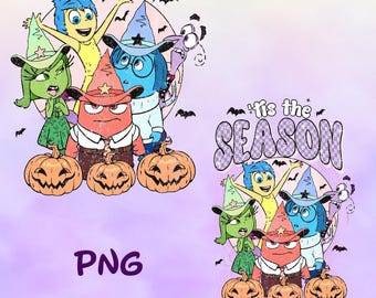 Halloween de adentro hacia afuera PNG, Halloween retro PNG, Vibras espeluznantes PNG, Halloween mágico PNG, Halloween moderno PNG, Diseño de sublimación de otoño PNG