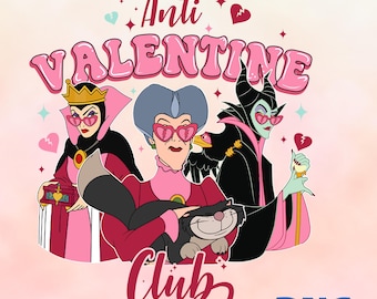 Cuori spezzati San Valentino Png, Retro Anti Valentine Club Png, Cartone animato horror di San Valentino Cattivo Png, Cartone animato Cattivo Png, Download digitale