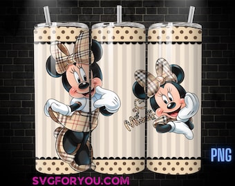 Retro Minnie Mouse 20 oz Skinny Tumbler, Mickey Mouse Sublimation Design Template, Mickey Comic Book Strip png