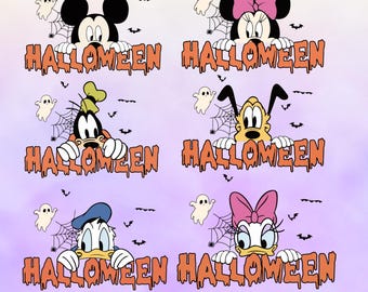 Mickey and Friends Halloween Skeleton SVG png, Halloween Mouse And Friends, Trick Or Treat Svg, Spooky Vibes, halloween candy svg