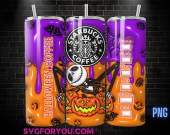 Vaso de café delgado de 20 oz con diseño retro de Jack Skellington para Halloween, plantilla de diseño de sublimación de Mickey Mouse, tira de cómic de Mickey, png