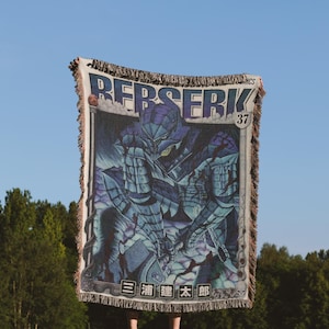 Anime Wall Tapestry | Custom Woven Throw Blanket | Aesthetic Room Decor