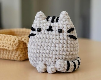 Cat in Box Crochet Pattern - Cute Cat Plush Amigurumi PDF Pattern, How to Crochet Cat for Beginner, Easy Crochet Animals Tutorial