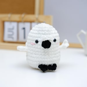 Crochet Pattern Cockatoo Parrot – Easy Amigurumi PDF Tutorial, Beginner Friendly Parrot Crochet Pattern, DIY Tropical Bird Plush