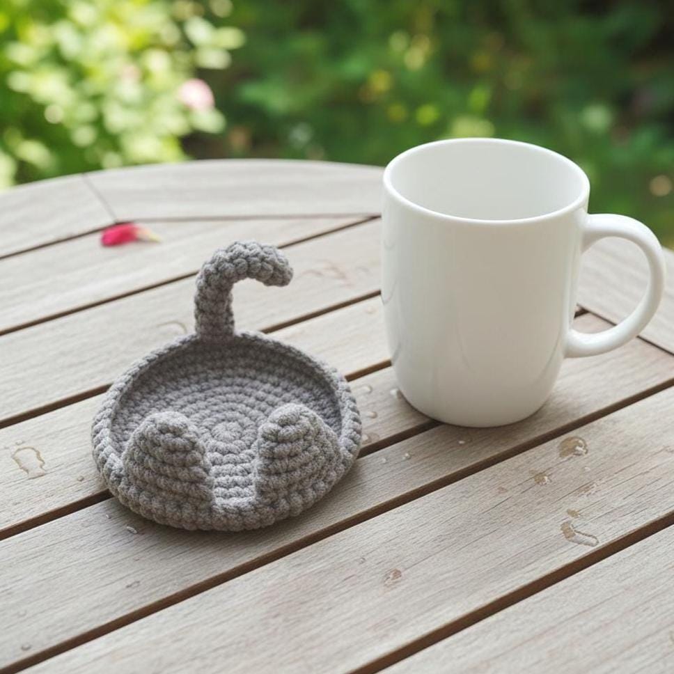 30 Cat Coaster Crochet Patterns for Cat Lovers, Gifts, and Cozy Home Decor 23 Easy Cat Coaster Crochet Pattern for Beginners