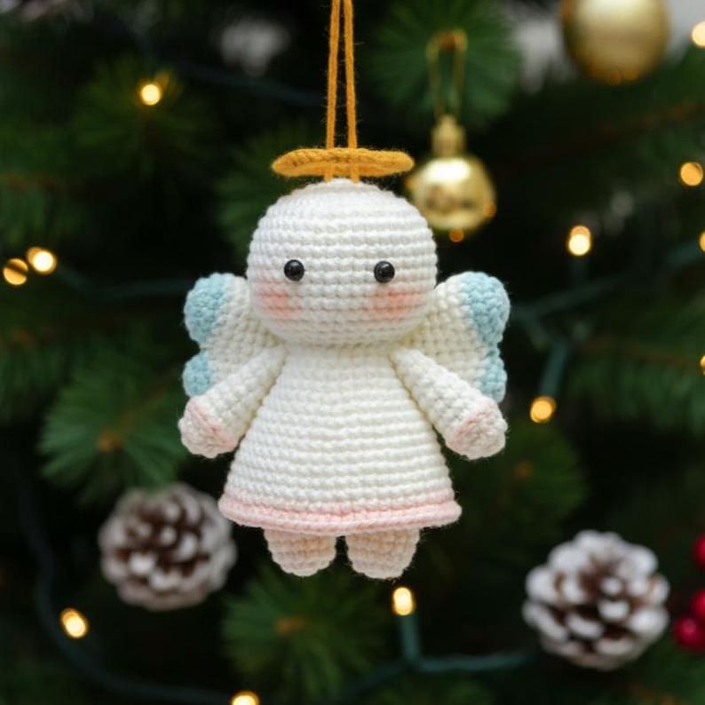 Christmas Angel Crochet PDF Pattern - Angel Ornament Amigurumi Tutorial ...
