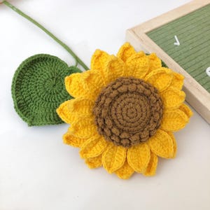Crochet Pattern Sunflower – Easy Amigurumi PDF Tutorial, Beginner Friendly Sunflower Crochet Pattern, DIY Flower Home Decor