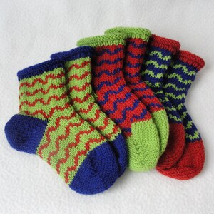 KNITTING PATTERN /ric Rak Baby Socks / Knit Sock Pattern / | Etsy