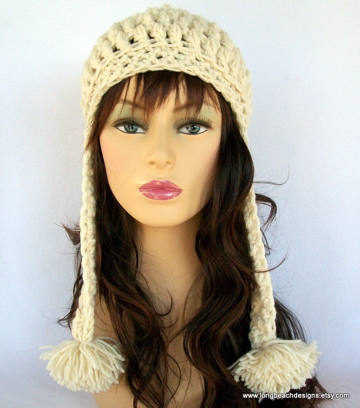 Crochet Ear Flap Hat Pattern, ALL SIZES Toddler, Child, Adult,  Crochet Hat Pattern,  Crested Butte earflap hat, crochet beanie pattern