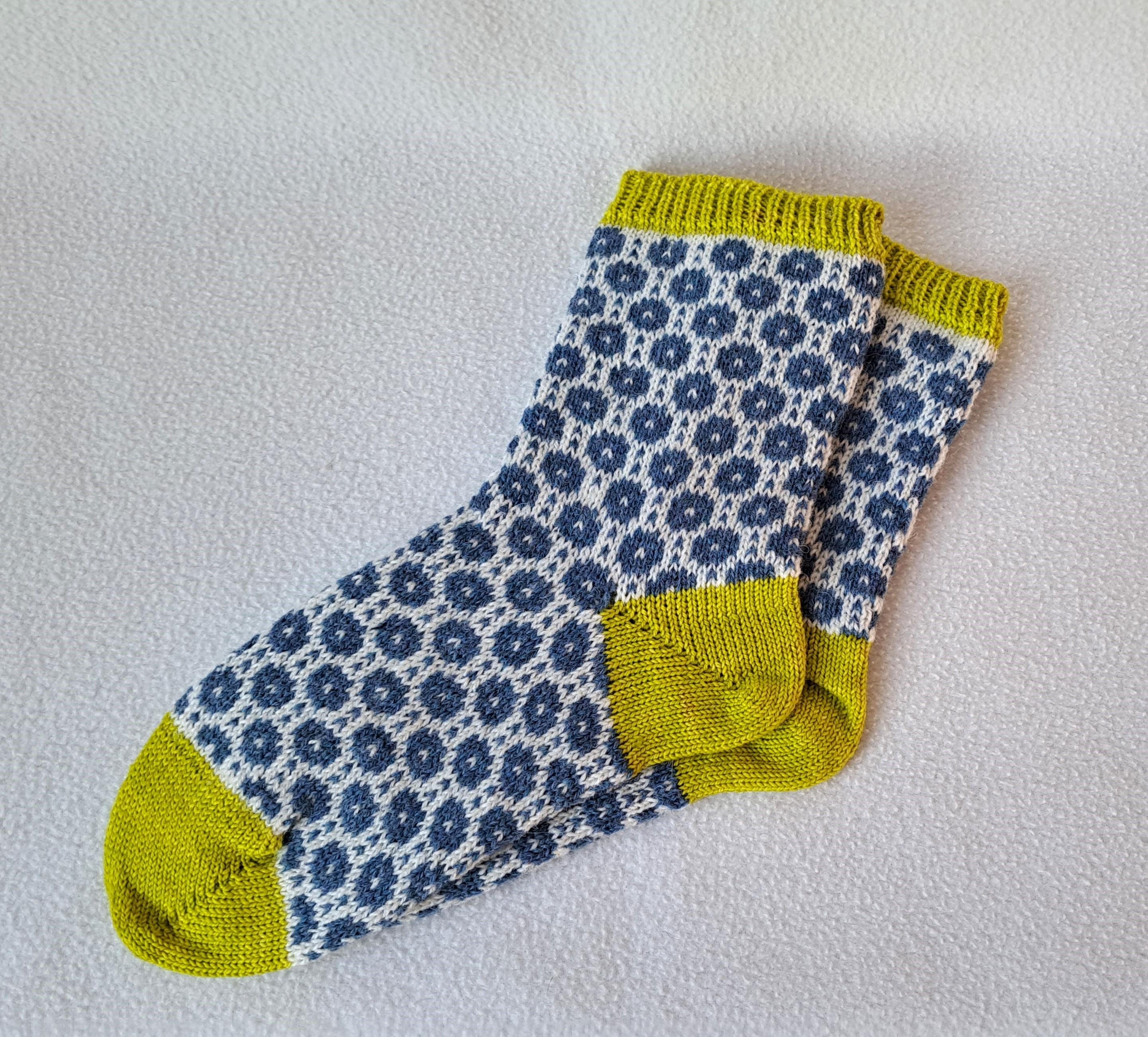 Calze Corte Da Donna Fair Isle In Lana Angora - Foto 4