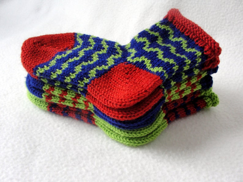 KNITTING PATTERN /ric Rak Baby Socks / Knit Sock Pattern / | Etsy