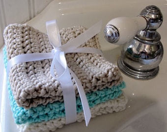 Crochet Pattern, Herringbone Face Clothwash Sets, crochet wash cloth, wash cloth pattern, dish cloth pattern