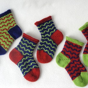KNITTING PATTERN /ric Rak Baby Socks / Knit Sock Pattern / | Etsy