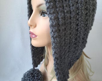 Crochet Pattern, Hood Hat Pattern, Elfin Hood Style Hat, Hood pattern ALL SIZES Toddler, Child, Adult
