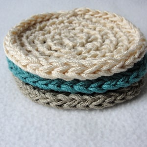 Crochet Pattern, crochet coaster pattern, coaster pattern, woven coaster pattern, Thrice is Nice Coaster Set