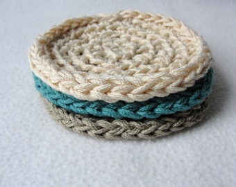 Crochet Pattern, crochet coaster pattern, coaster pattern, woven coaster pattern, Thrice is Nice Coaster Set