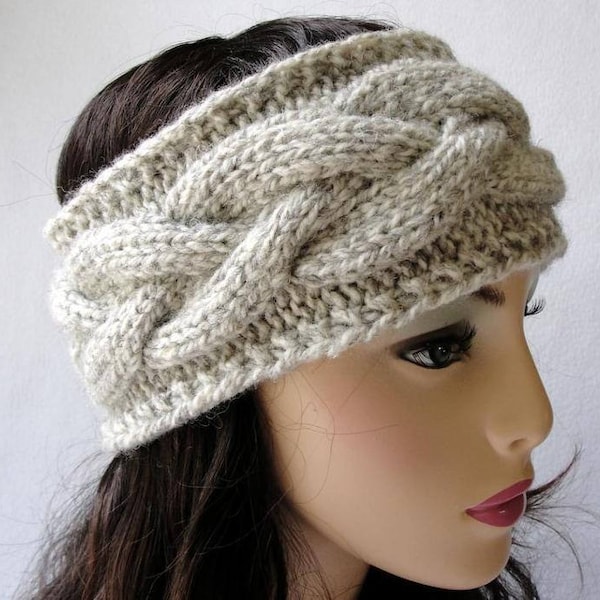 KNITTING PATTERN Sheila Warmer pattern for adults and teens, Knit Warmer Pattern, Knit Headband pattern Knit Ear Warmer