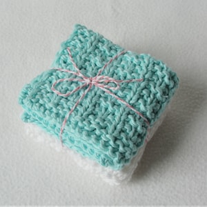 KNITTING Pattern Plush Face Cloth wash cloth Sets, knit wash cloth, wash cloth pattern, dish cloth pattern