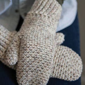 CROCHET PATTERN Painless Mittens, crochet mitten pattern for Adults and Teens