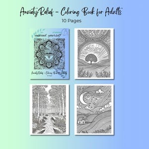 Unwind Yourself - Anxiety Relief Coloring Book for Adults