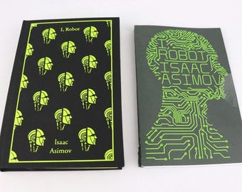 I, Robot Isaac Asimov Handmade Rebound Custom Clothbound