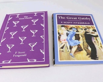 The Great Gatsby F. Scott Fitzgerald Hardback Handmade Rebound Custom Clothbound