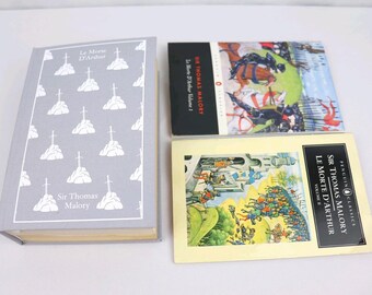 Le Morte D'Arthur Thomas Mallory Volumes 1 & 2 Hardcover Custom Clothbound