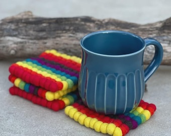Posavasos de fieltro para té, juego de posavasos para bebidas, decoración del hogar y más