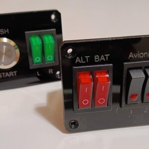 Flight Simulator Panel Set – Starter, Electrical, and Lighting Controls image 5