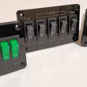 Flight Simulator Panel Set – Starter, Electrical, and Lighting Controls image 9