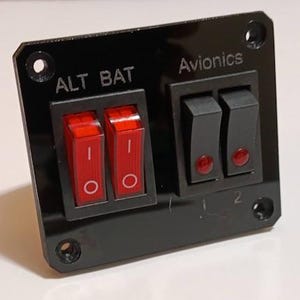 Flight Simulator Panel Set – Starter, Electrical, and Lighting Controls image 8