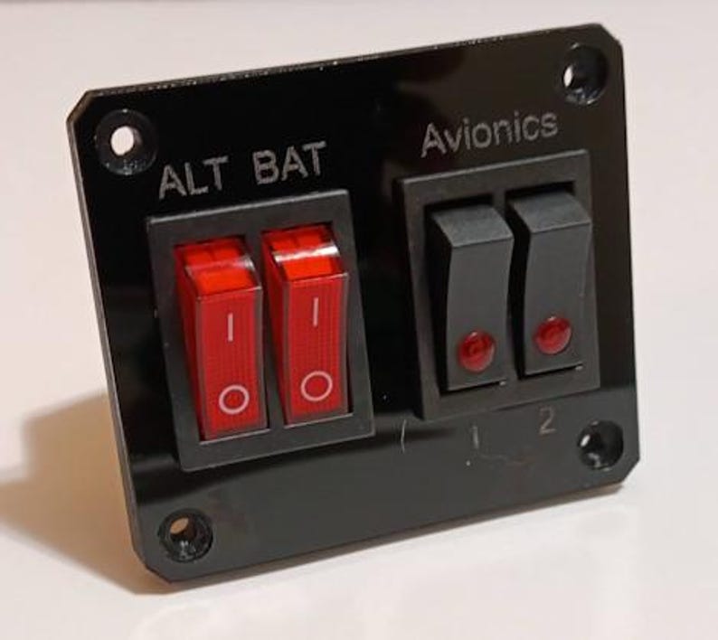Flight Simulator Panel Set – Starter, Electrical, and Lighting Controls image 8