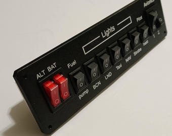 Plug and Play Avionics Switch Panel for Flight Simulator Cockpits