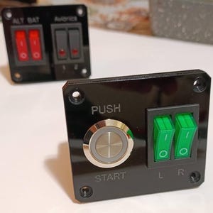 Flight Simulator Panel Set – Starter, Electrical, and Lighting Controls image 4