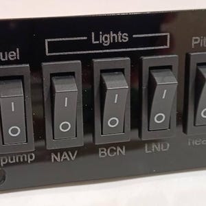 Flight Simulator Panel Set – Starter, Electrical, and Lighting Controls image 7