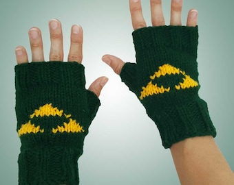 Zelda Inspired Fingerless Gloves Pattern Instant PDF Download Zelda Triforce Gloves Pattern Zelda Cosplay Gloves Knitting Pattern