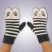 Christy Goldhagen reviewed Knit Grey and White Striped Cat Mittens - The Original Kitten Mittens - Handmade Knitted Mittens - Vegan Mittens - Cat Face Animal Mittens