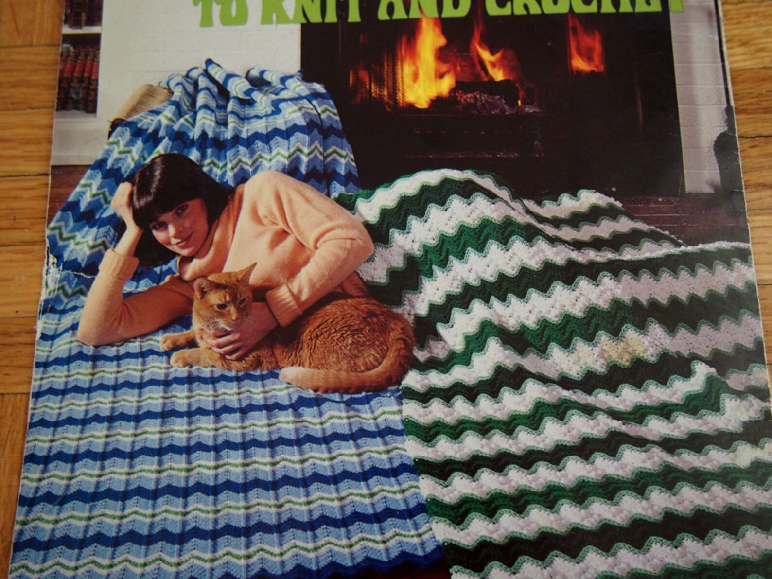 Vintage Knit Afghan Patterns Instant Download PDF Ripple Etsy
