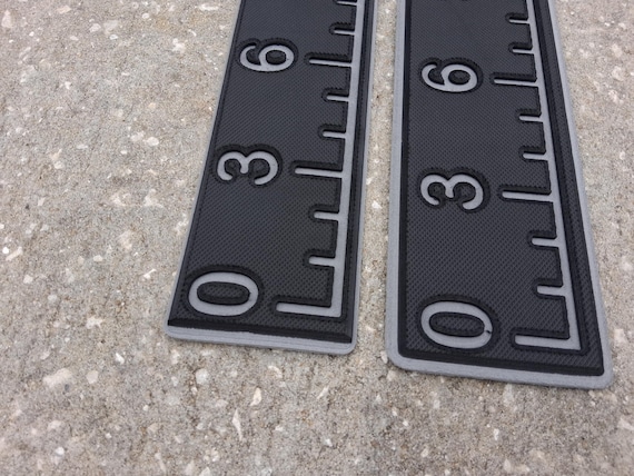 36" Marine Grade EVA Foam Fish Ruler: Peel & Stick Boat Accessory
