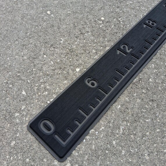 36" Marine Grade EVA Foam Fish Measuring Ruler - Peel & Stick Boat Accessory