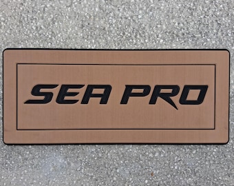 Almohadilla de espuma EVA para timón de barco: Marrón y negra - 98,4 x 41,9 cm