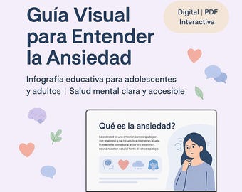 Infografia Ansiedad PDF - Guía Visual Salud Mental Digital para Jóvenes y Adultos