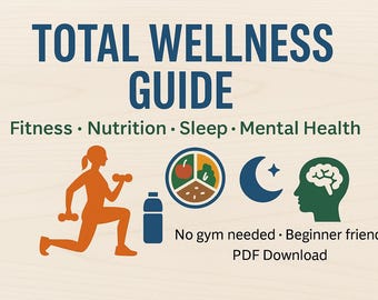 Health Fitness Infographics Bundle – 10 Printable Digital PDFs – Wellness & Workout Guide – Instant Download